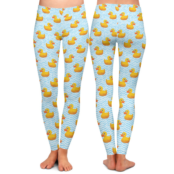 Rubber Duckie Ladies Leggings - Front and Back