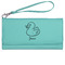 Rubber Duckie Ladies Wallet - Leather - Teal - Front View