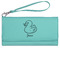 Rubber Duckie Ladies Leatherette Wallet - Laser Engraved- Teal (Personalized)