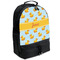 Rubber Duckie Large Backpack - Black - Angled View