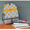 Rubber Duckie Large Backpack - Gray - On Desk