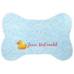 Rubber Duckie Bone Shaped Dog Food Mat (Personalized)