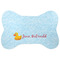 Rubber Duckie Bone Shaped Dog Food Mat (Personalized)