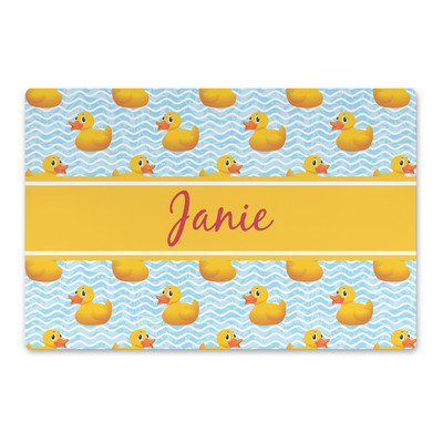 Rubber Duckie Large Rectangle Car Magnet (Personalized)