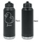 Rubber Duckie Laser Engraved Water Bottles - Front Engraving - Front & Back View