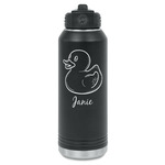 Rubber Duckie Water Bottles - Laser Engraved (Personalized)