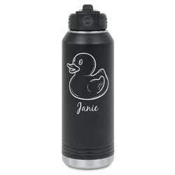 Rubber Duckie Water Bottles - Laser Engraved - Front & Back (Personalized)