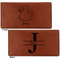 Rubber Duckie Leather Checkbook Holder Front and Back
