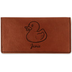Rubber Duckie Leatherette Checkbook Holder (Personalized)