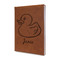 Rubber Duckie Leather Sketchbook - Small - Single Sided - Angled View