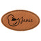 Rubber Duckie Leatherette Oval Name Badges with Magnet - Main