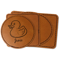 Rubber Duckie Faux Leather Iron On Patch (Personalized)