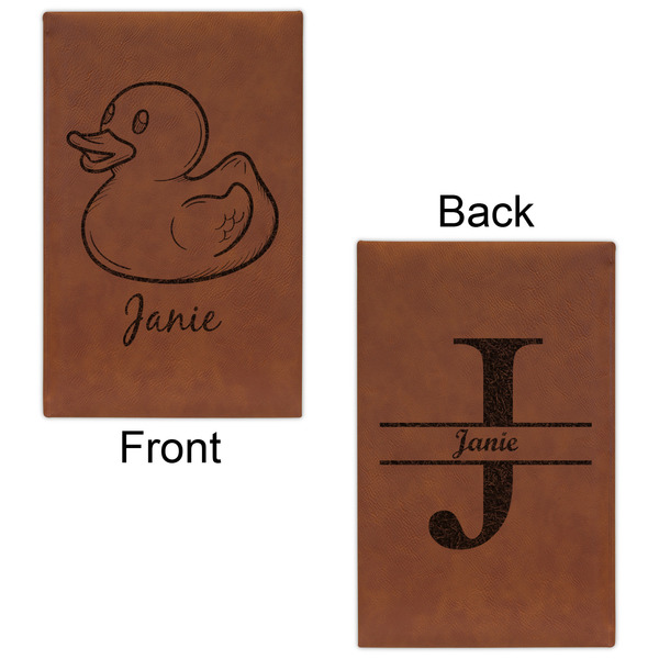 Rubber Duckie Leatherette Sketchbooks - Small - Double Sided - Front & Back View
