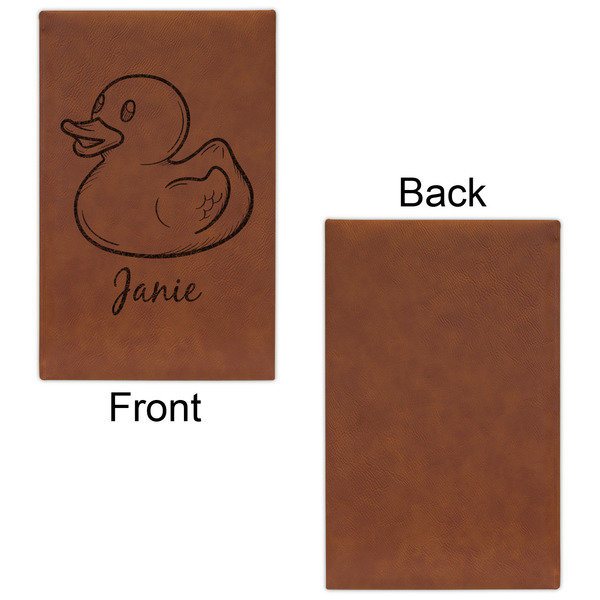 Rubber Duckie Leatherette Sketchbooks - Small - Single Sided - Front & Back View