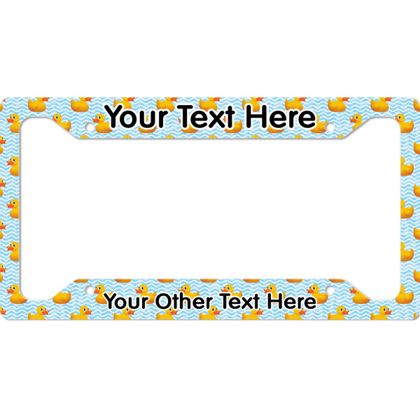 Custom Rubber Duckie License Plate Frame - Style A (Personalized)