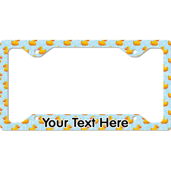 Custom Rubber Duckie License Plate Frame - Style C (Personalized)