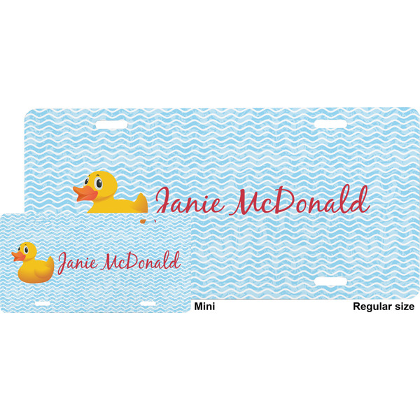 Rubber Duckie License Plate (Sizes)