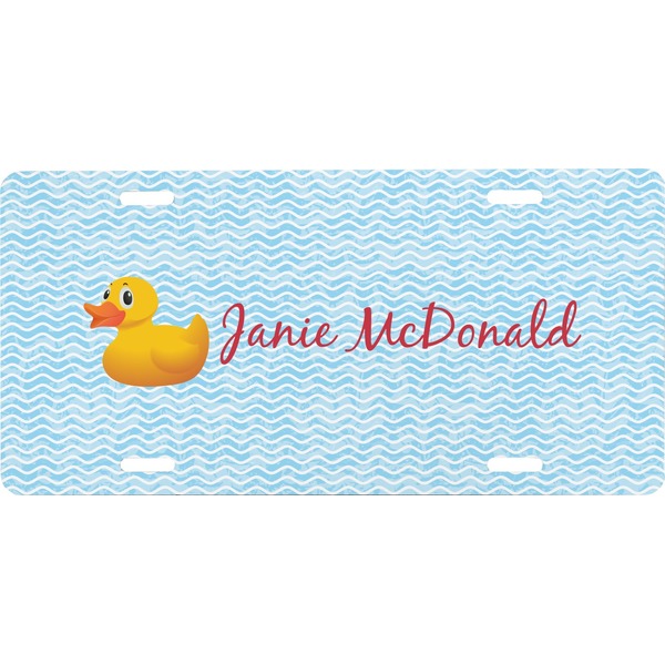 Custom Rubber Duckie Front License Plate (Personalized)