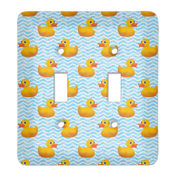 Custom Rubber Duckie Light Switch Cover (2 Toggle Plate)