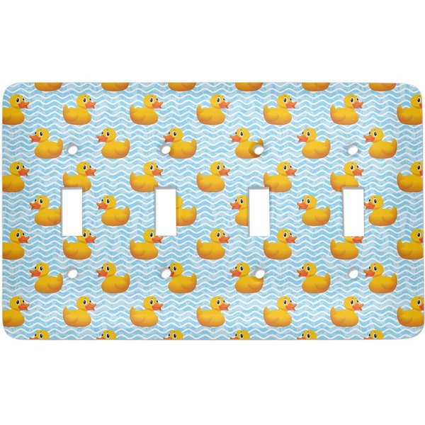 Custom Rubber Duckie Light Switch Cover (4 Toggle Plate)