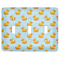 Rubber Duckie Light Switch Cover (3 Toggle Plate)