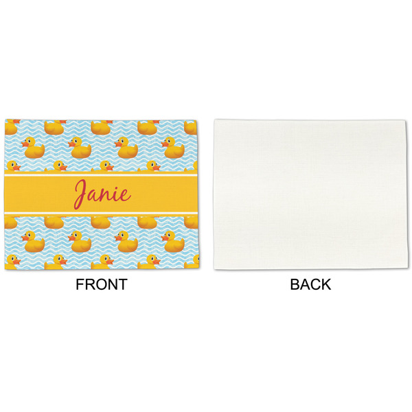 Rubber Duckie Linen Placemat - APPROVAL Single (single sided)