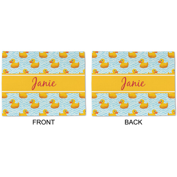 Rubber Duckie Linen Placemat - APPROVAL (double sided)