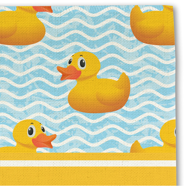 Rubber Duckie Linen Placemat - DETAIL
