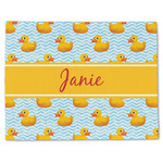 Rubber Duckie Single-Sided Linen Placemat - Single w/ Name or Text