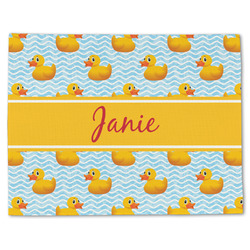 Rubber Duckie Single-Sided Linen Placemat - Single w/ Name or Text