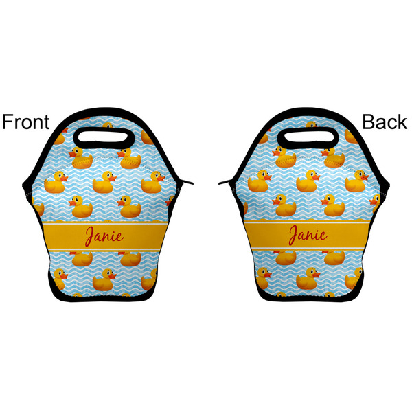 Rubber Duckie Lunch Bag - Front and Back