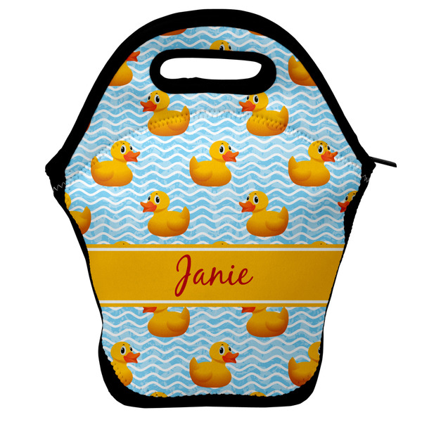 Custom Rubber Duckie Lunch Bag w/ Name or Text