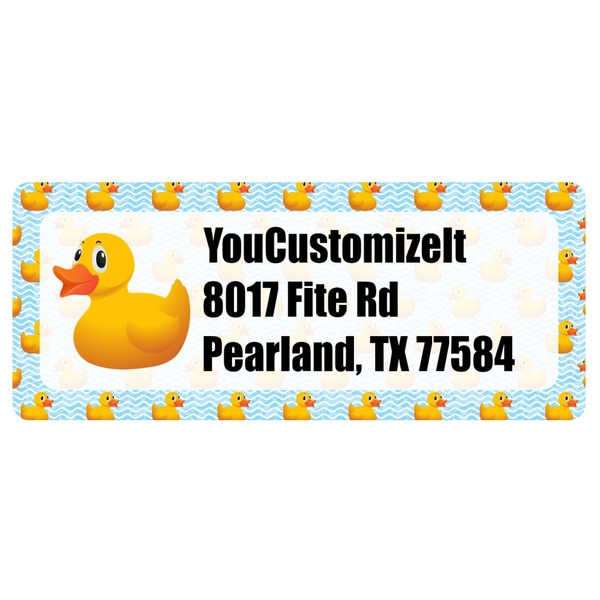 Custom Rubber Duckie Return Address Labels (Personalized)