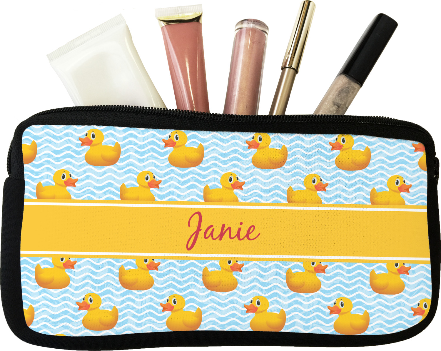 Rubber Duckie Makeup / Cosmetic Bag Small (Personalized) YouCustomizeIt