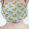 Rubber Duckie Mask - Pleated (new) Front View on Girl