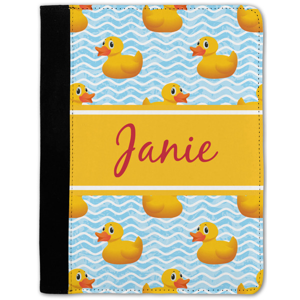 Custom Rubber Duckie Notebook Padfolio - Medium w/ Name or Text