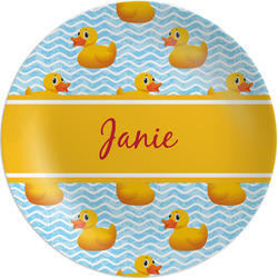 Rubber Duckie Melamine Plate (Personalized)