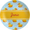 Rubber Duckie Melamine Plate 8 inches