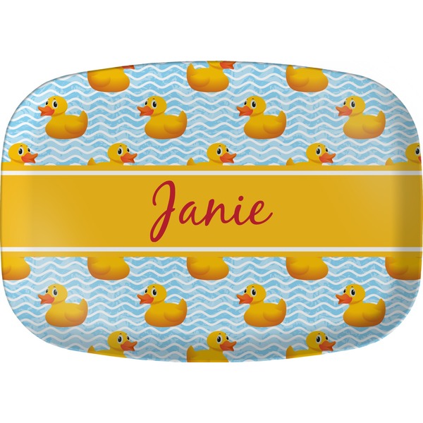 Custom Rubber Duckie Melamine Platter (Personalized)