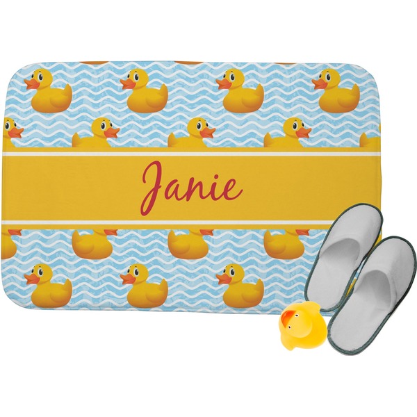 Custom Rubber Duckie Memory Foam Bath Mat (Personalized)