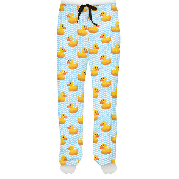 Rubber Duckie Men's Pjs Front - on model
