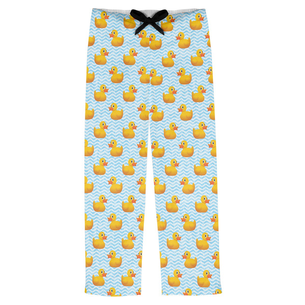 Custom Rubber Duckie Mens Pajama Pants - XS