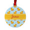 Rubber Duckie Metal Ball Ornament - Front