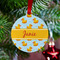 Rubber Duckie Metal Ball Ornament - Lifestyle