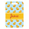 Rubber Duckie Metal Luggage Tag - Front Without Strap