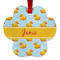 Rubber Duckie Metal Paw Ornament - Front