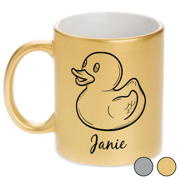 Rubber Duckie Metallic Mugs