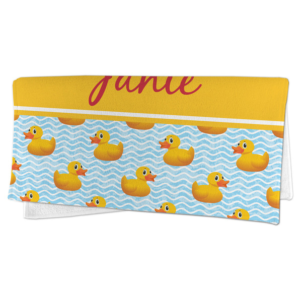 Rubber Duckie Microfiber Dish Rag - FOLDED (half)