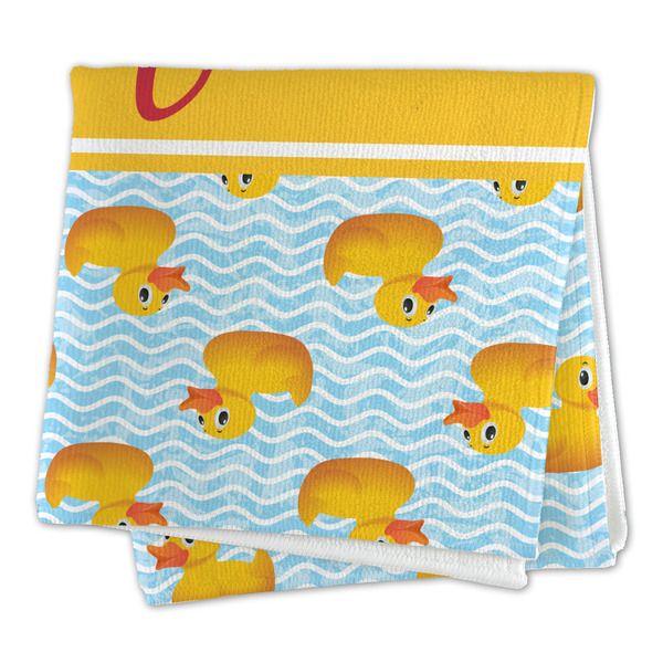 Rubber Duckie Microfiber Dish Rag - FOLDED (square)