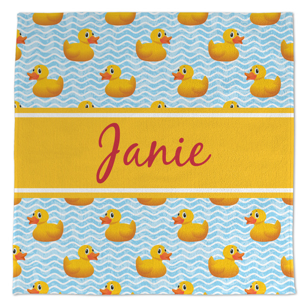 Custom Rubber Duckie Microfiber Dish Towel (Personalized)